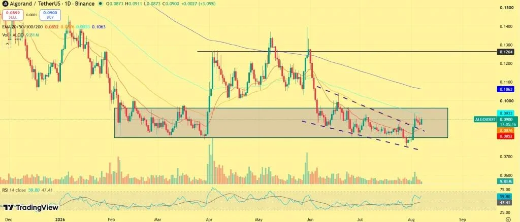 Algorand Price Rallies After Institutional Liquidity Deal—Is ALGO Ready to Explode?