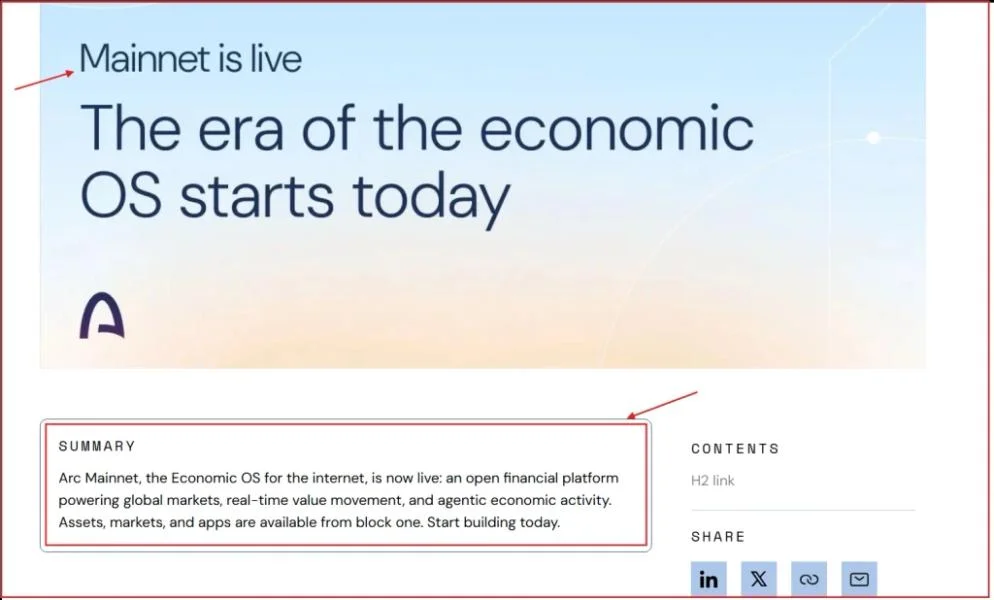 Arc Mainnet Launch Brings 10B ARC Mint Into Focus