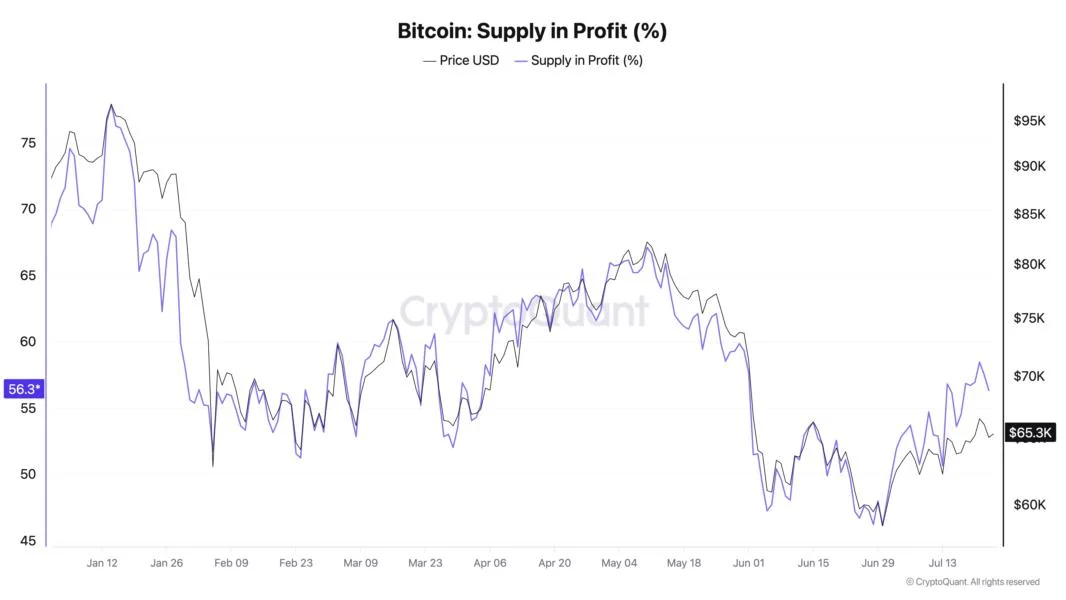 BTC supply in profit eyes 60%, but analysis hints recovery may ‘roll back over’
