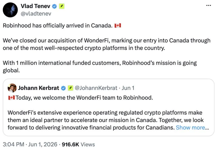 Coinbase launches regulated crypto derivatives in Canada
