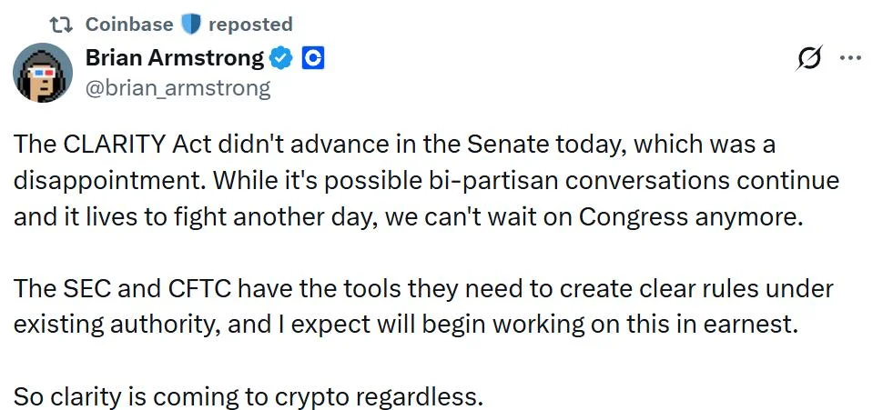 Crypto industry turns to US regulators after CLARITY setback