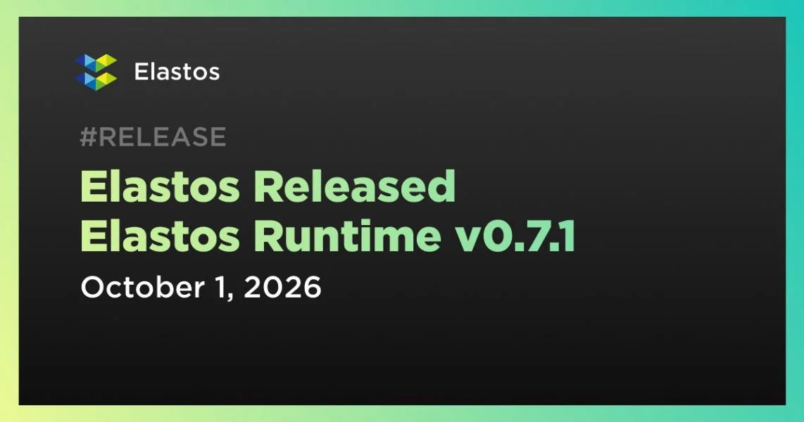 Elastos Released Elastos Runtime v0.7.1