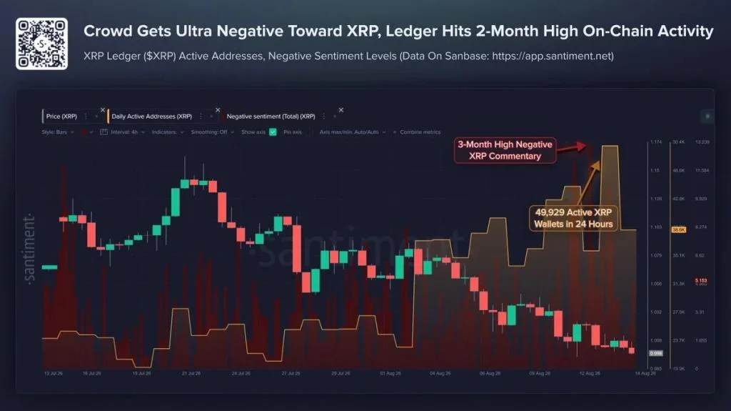 Everyone Is Bearish on XRP—But On-Chain Activity Tells a Different Story: What’s Next for Price?