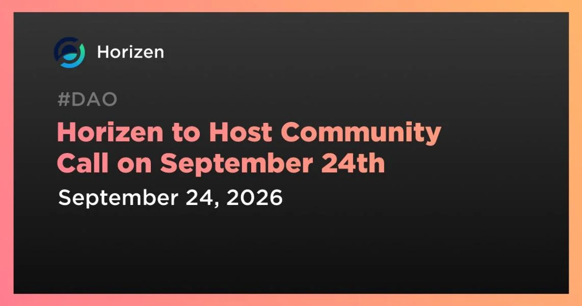 Horizen to Host Community Call on September 24th