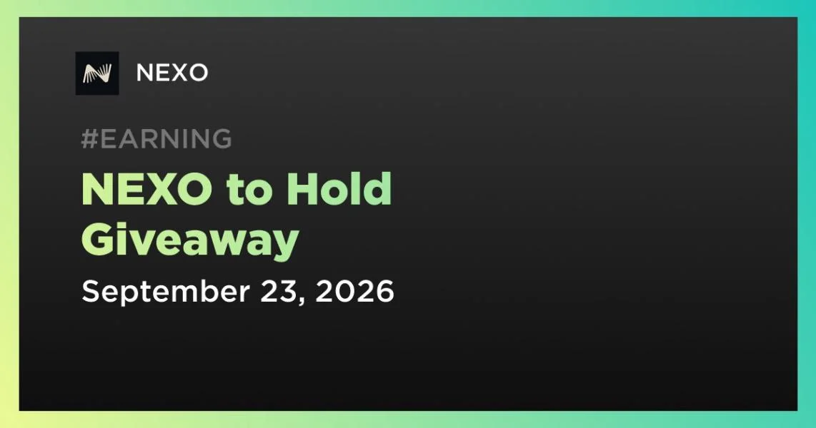 NEXO to Hold Giveaway