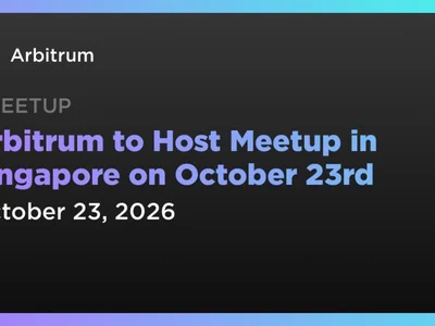 Arbitrum to Host Meetup in Singapore on October 23rd