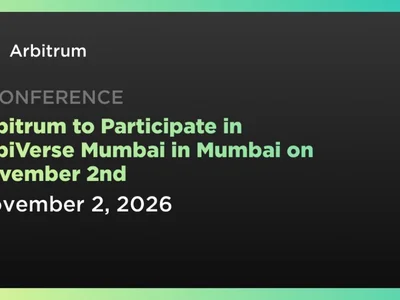 Arbitrum to Participate in ArbiVerse Mumbai in Mumbai on November 2nd