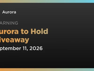 Aurora to Hold Giveaway