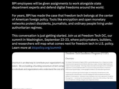 Bitcoin advocacy group to join US State Department’s ‘digital freedom’ program