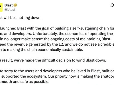 Blast to wind down Ethereum L2 after costs outpace revenue