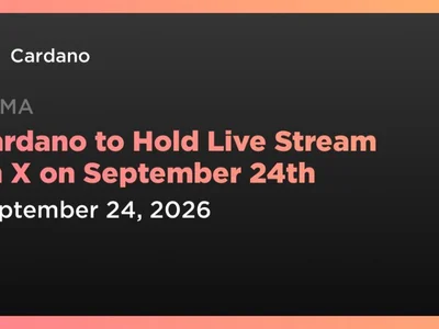 Cardano to Hold Live Stream on X on September 24th