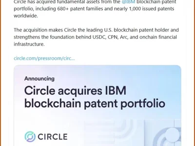Circle Acquires IBM Blockchain Patent Portfolio, Becomes U.S. Patent Leader