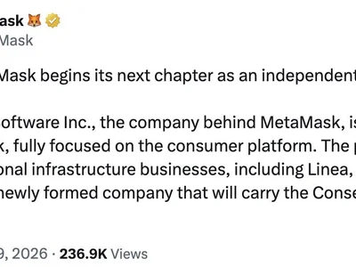 Consensys to split into MetaMask and institutional blockchain company