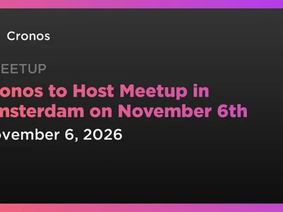 Cronos to Host Meetup in Amsterdam on November 6th