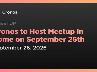Cronos to Host Meetup in Rome on September 26th