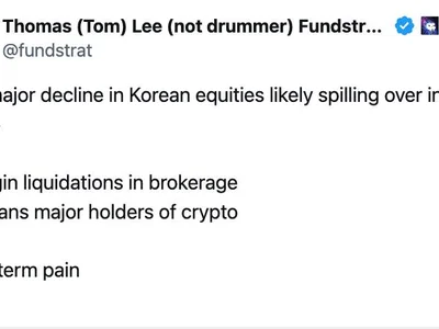 ETH Price Faces Fresh Risk As Tom Lee Flags Korea Margin Calls – Warns Of A Potential Crypto Spillov