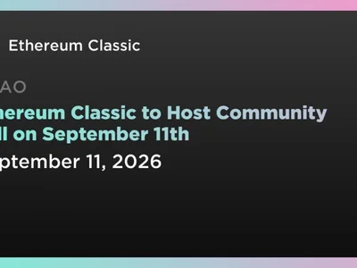 Ethereum Classic to Host Community Call on September 11th