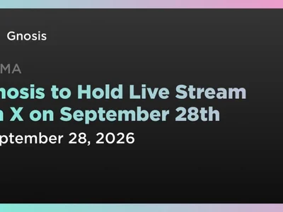 Gnosis to Hold Live Stream on X on September 28th