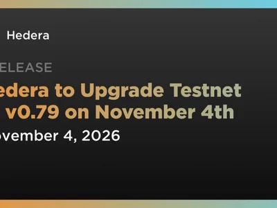 Hedera to Upgrade Testnet to v0.79 on November 4th
