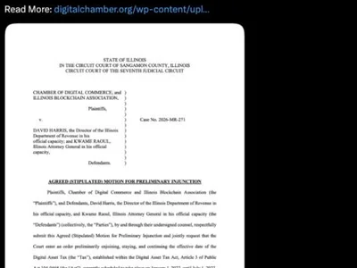 Illinois will postpone implementation of crypto tax following lawsuit