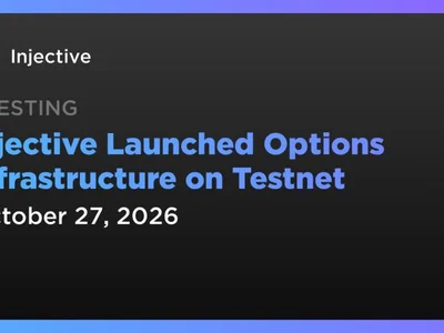 Injective Launched Options Infrastructure on Testnet