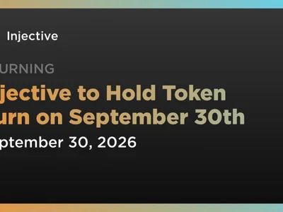 Injective to Hold Token Burn on September 30th
