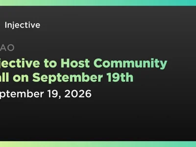 Injective to Host Community Call on September 19th