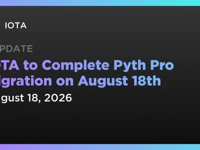 IOTA to Complete Pyth Pro Migration on August 18th