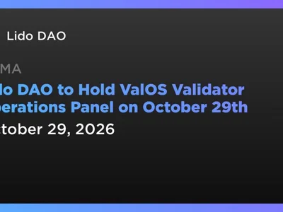 Lido DAO to Hold ValOS Validator Operations Panel on October 29th