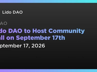 Lido DAO to Host Community Call on September 17th