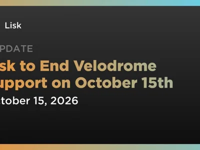 Lisk to End Velodrome Support on October 15th