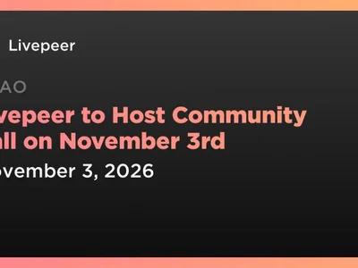 Livepeer to Host Community Call on November 3rd