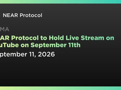 NEAR Protocol to Hold Live Stream on YouTube on September 11th