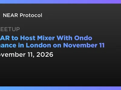 NEAR to Host Mixer With Ondo Finance in London on November 11