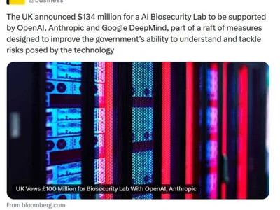 OpenAI, Anthropic, and Google DeepMind Join UK’s New AI Biosecurity Mission