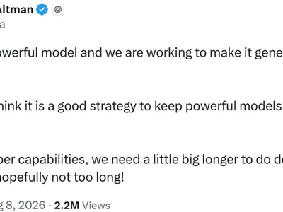 OpenAI CEO Sam Altman Says Astra AI Will Be ‘Generally Available,’ But Cyber Capabilities Require More Safety Work