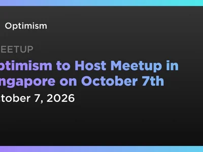 Optimism to Host Meetup in Singapore on October 7th