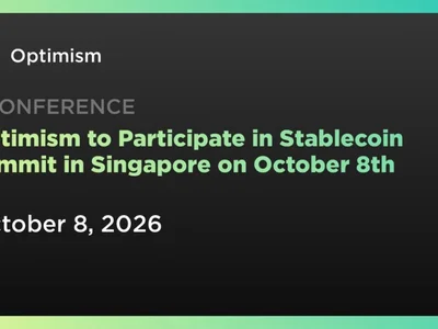 Optimism to Participate in Stablecoin Summit in Singapore on October 8th