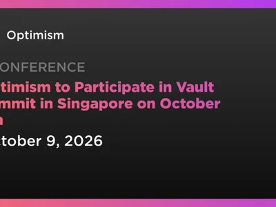 Optimism to Participate in Vault Summit in Singapore on October 9th