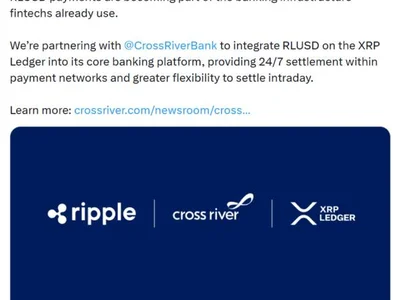 Ripple Brings RLUSD to Cross River Bank as Garlinghouse Backs Evernorth’s XRP Strategy