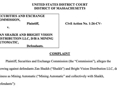 SEC sues Mining Automatic and founder over alleged $22M crypto mining scheme