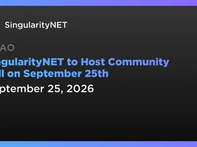 SingularityNET to Host Community Call on September 25th