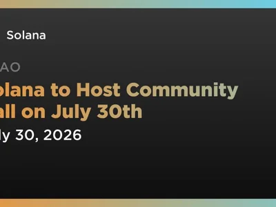 Solana to Host Community Call on July 30th