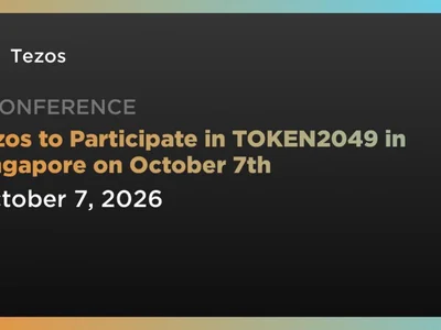 Tezos to Participate in TOKEN2049 in Singapore on October 7th