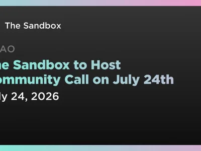 The Sandbox to Host Community Call on July 24th