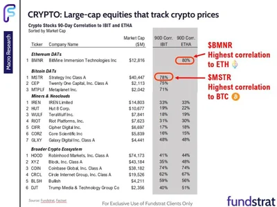 Tom Lee Ranks 17 Crypto Stocks: Is Your Bitcoin Stock Still a Worthy Bet?