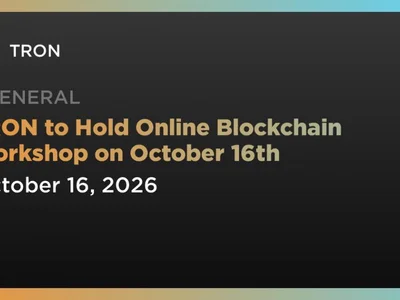 TRON to Hold Online Blockchain Workshop on October 16th