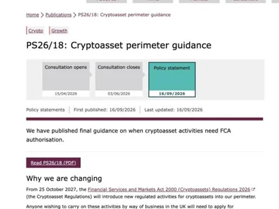 UK FCA Releases Final Crypto Rules as Applications Open September 30