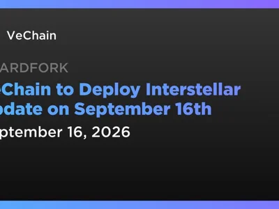 VeChain to Deploy Interstellar Update on September 16th