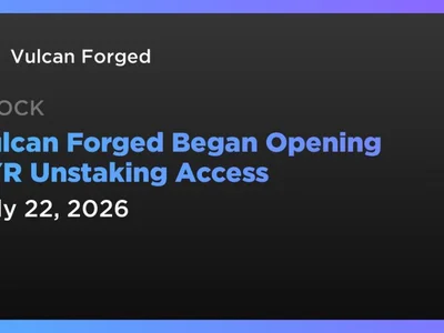 Vulcan Forged Began Opening PYR Unstaking Access